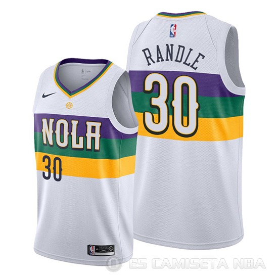 Camiseta Julius Randle #30 New Orleans Pelicans Ciudad Edition Blanco - Haga un click en la imagen para cerrar